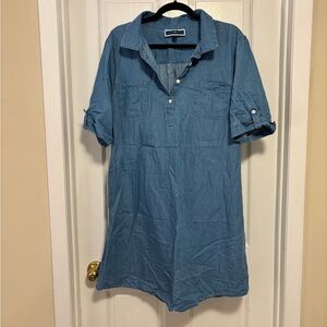 Karen Scott Denim Shirtdress